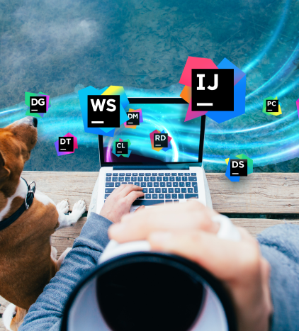 laptop with jetbrains apps